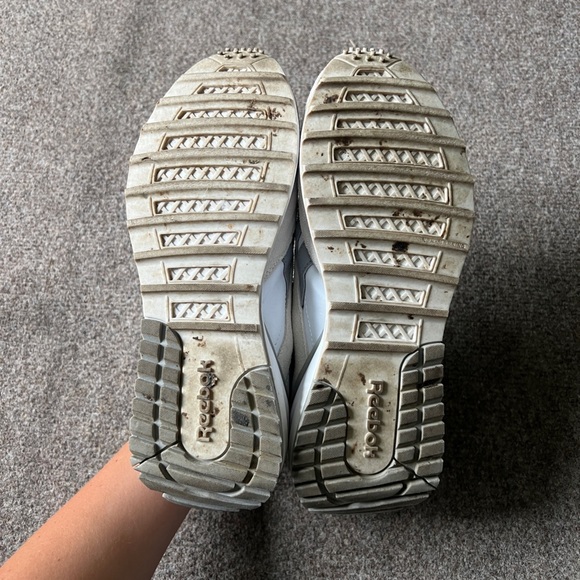 Reebok Galaxy 10 White & Beige Running Lace Up Sneaker Womens Size 7 WORN ONCE - Picture 6 of 9